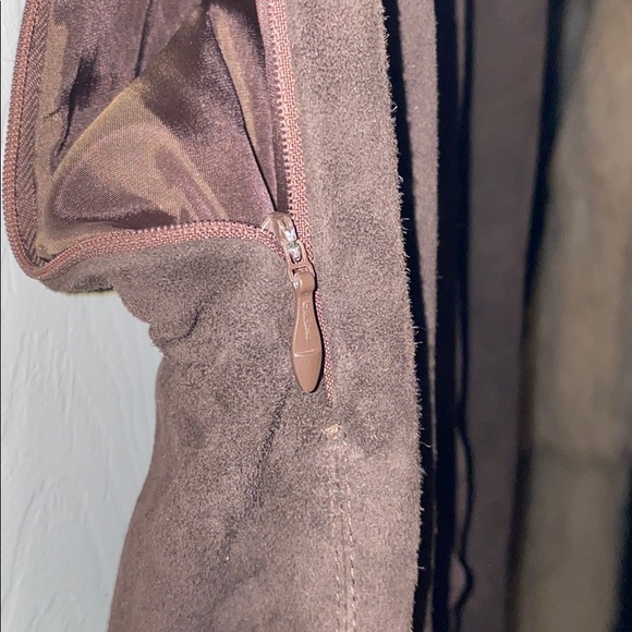 Vintage Prada Brown Suede Flared pants - Picture 8 of 13